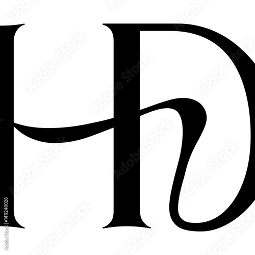  abstract HD letter logo monogram illustration