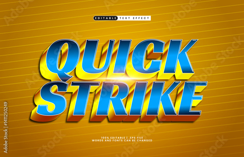 quick strike editable text effect with a race and sport text effect