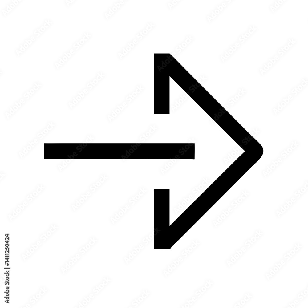 Arrow Alt Right Icon Vector Illustration Arrow Alt Right Icon Vector Illustration