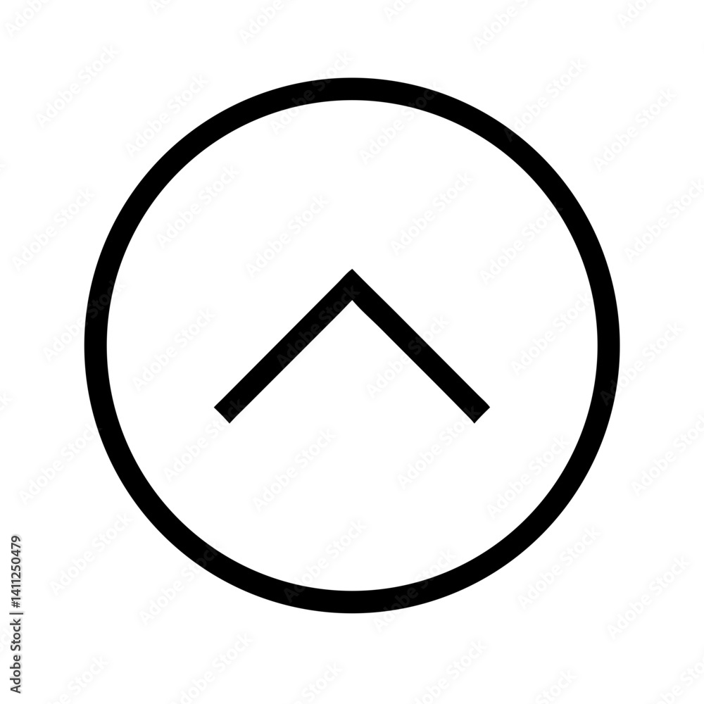 Arrow Circle Up Check Icon Vector Illustration Arrow Circle Up Check Icon Vector Illustration