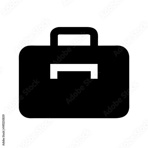 Briefcase Check Icon Vector Illustration