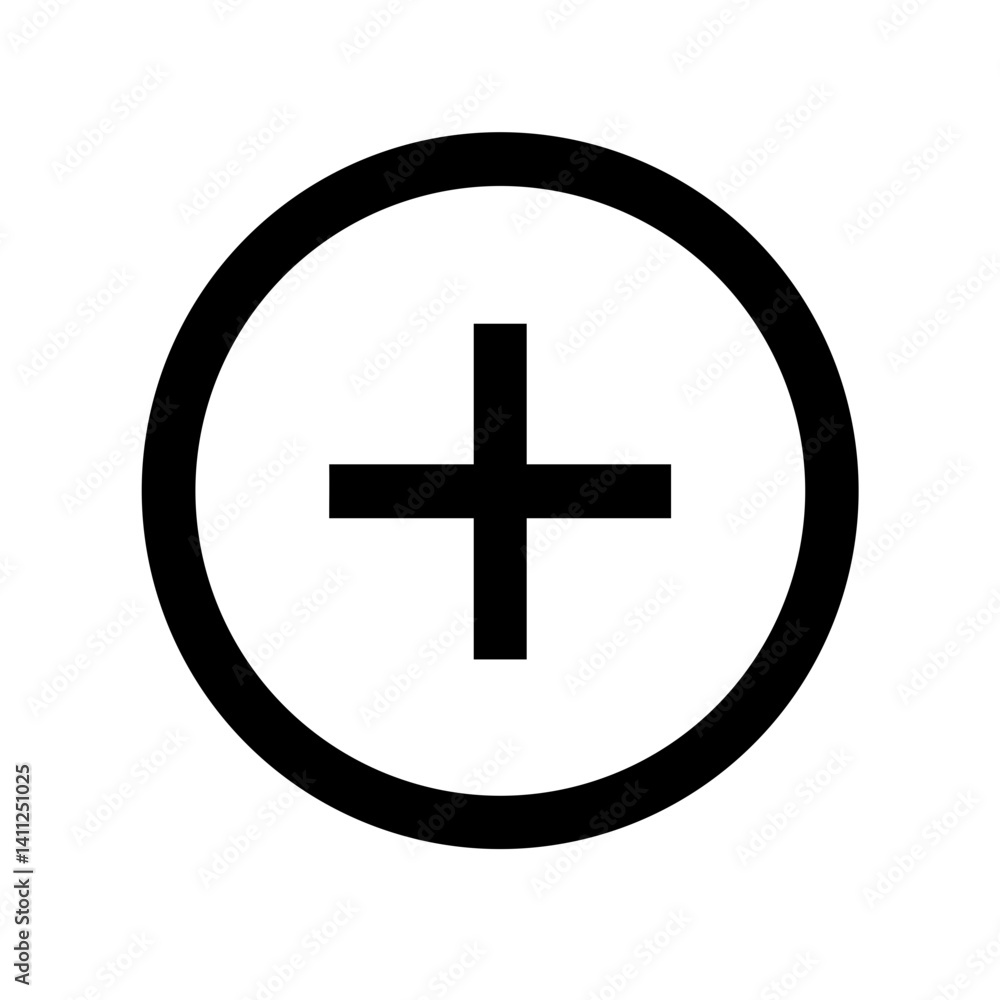 Add Circle Icon Vector Illustration Add Circle Icon Vector Illustration