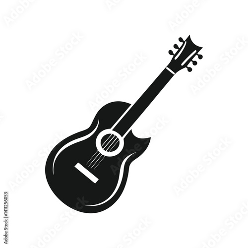 guitar isolated on white