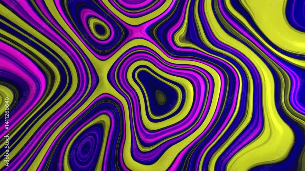 Abstract shapes background in yellow, blue and pink animation video Abstract shapes background in yellow, blue and pink animation video