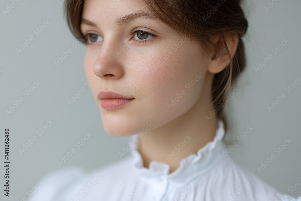 fashion history portrait with subtle blurred background capturing person of any race age or gender framed with ample fashion history portrait with subtle blurred background capturing person of any race age or gender framed with ample