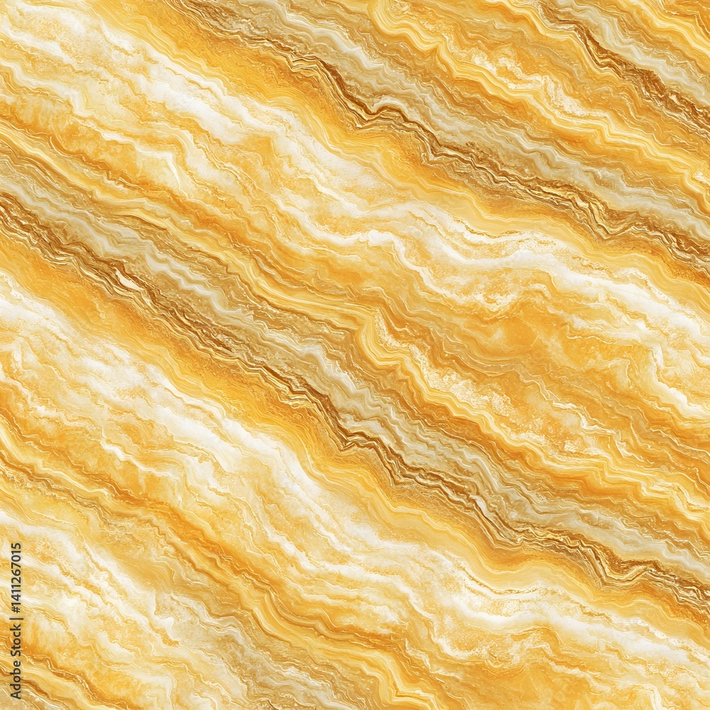 Fototapeta premium Golden Onyx Marble Texture Background Seamless Pattern