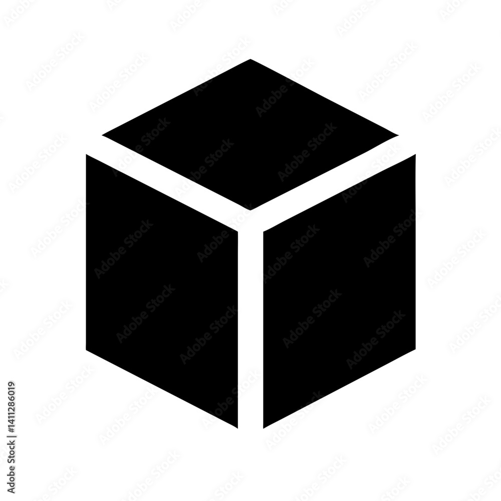 Cube Alt Icon Vector Illustration Cube Alt Icon Vector Illustration