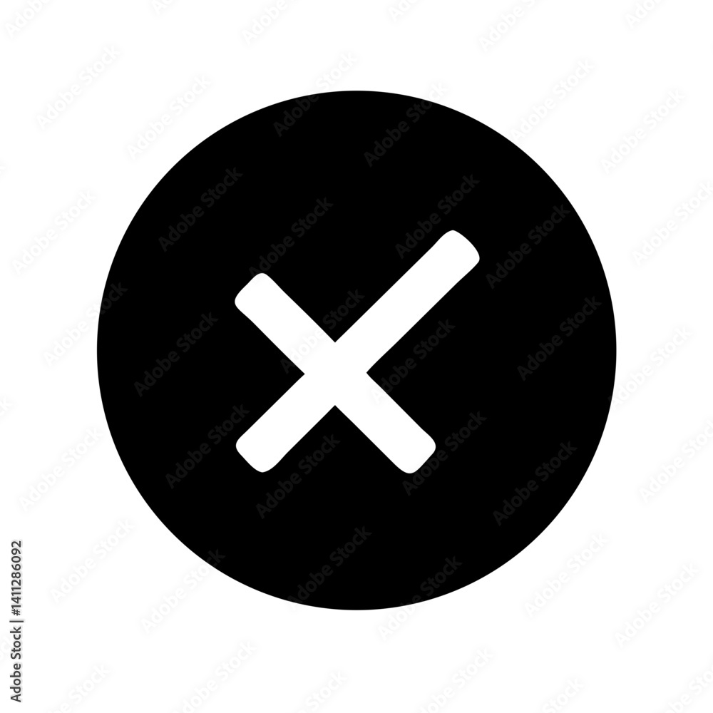 Obraz premium Delete Check Icon Vector Illustration