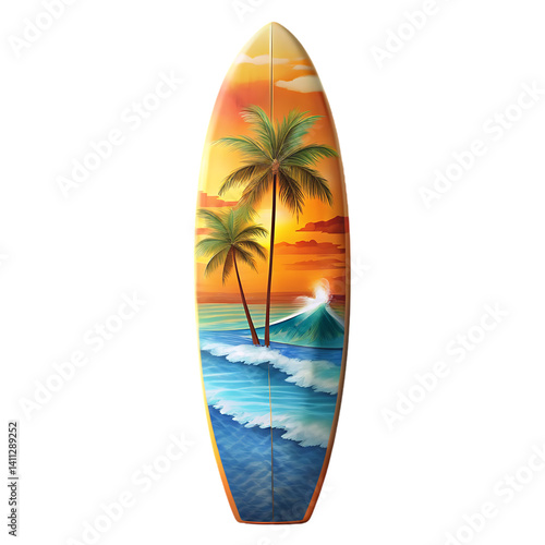 Sunset Surfboard Image