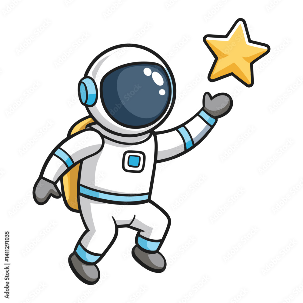 robot with star robot with star