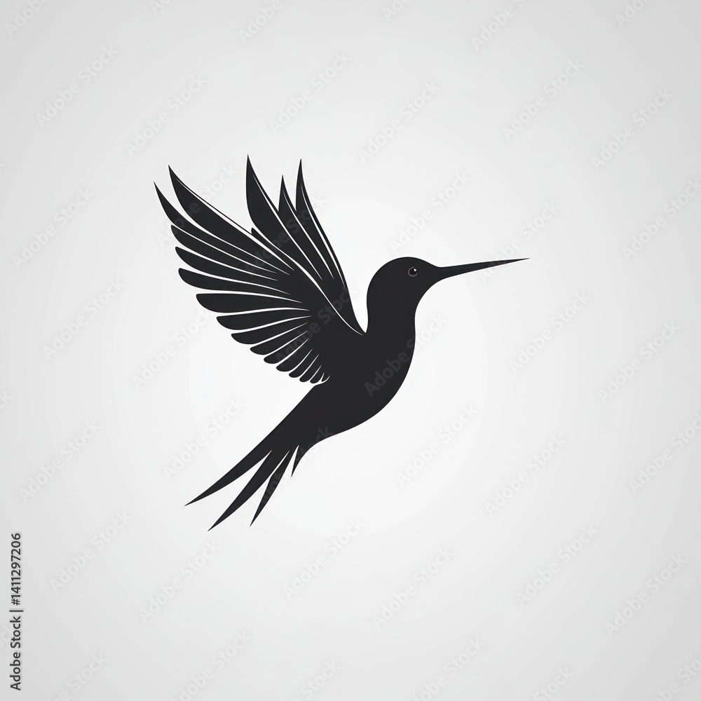 Obraz premium Hummingbird Silhouette