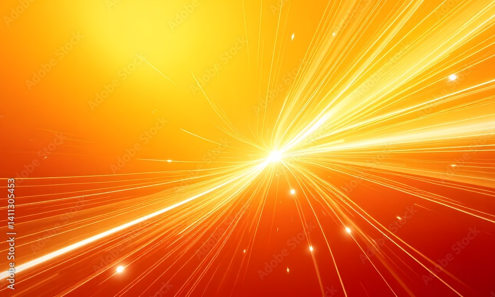 Obraz premium A radiant beam of light is shining in all directions from an object.