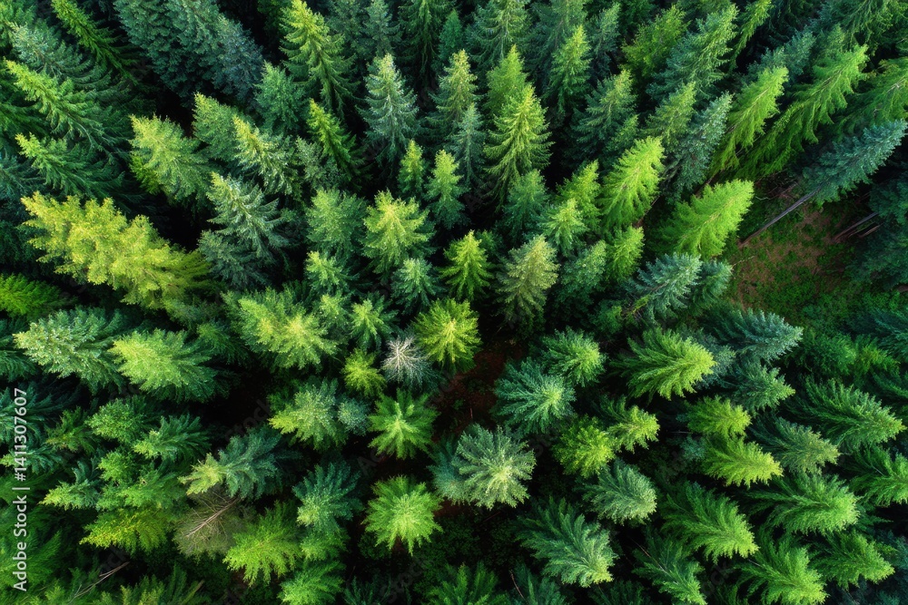 Dense forest canopy from above (1) Dense forest canopy from above (1)