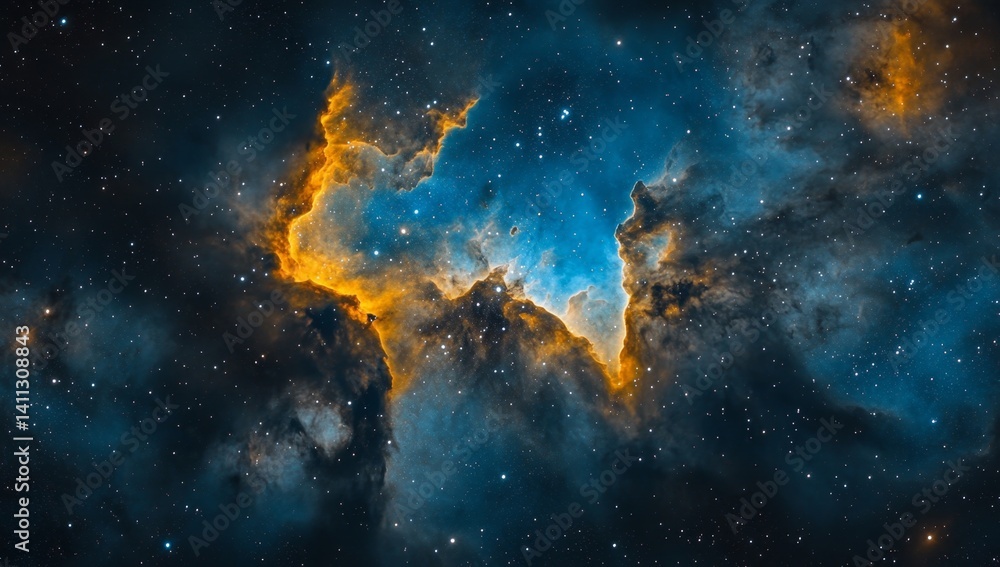 Cosmic Nebula. A vast expanse of space filled with vibrant colors, swirling clouds of gas and dust, and countless stars Cosmic Nebula. A vast expanse of space filled with vibrant colors, swirling clouds of gas and dust, and countless stars