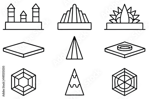structural load dis line art framework sketch outline