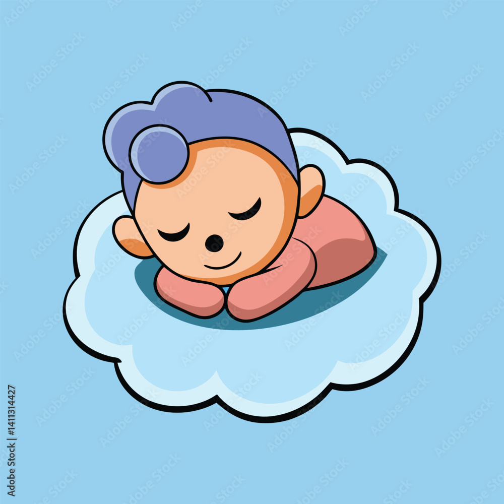 baby sleeping on cloud baby sleeping on cloud