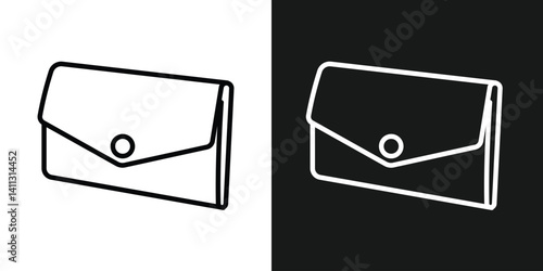 Wallet icon set. Containing e-wallet, purse, dollar, secured, protection, cardholder, credit card, cash and more. Solid vector icons collection in eps 10.