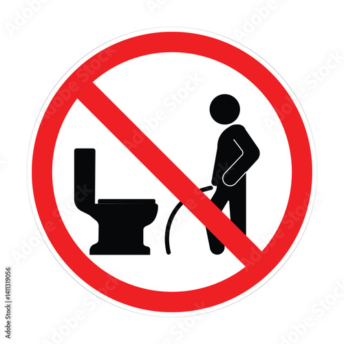 No peeing on floor sign-1