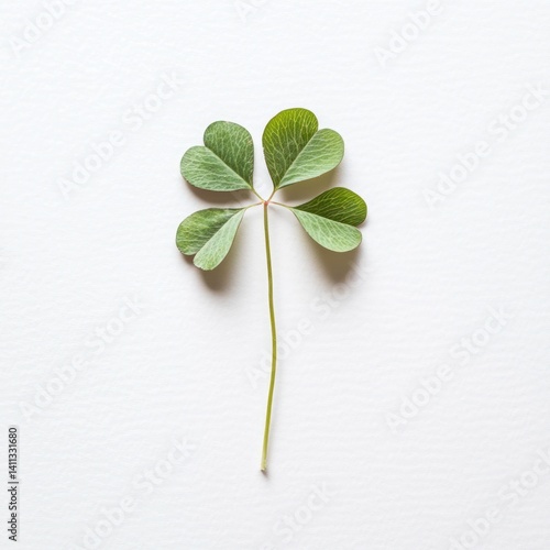 Isolated cloverleaf on white background