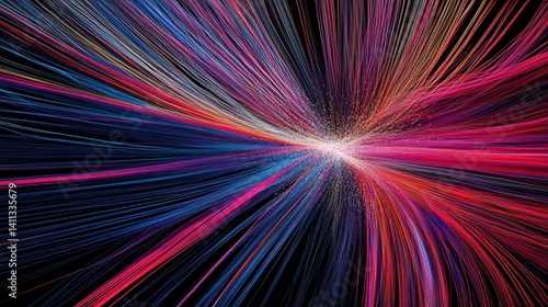 Dynamic particle flows represent customer growth paths.
