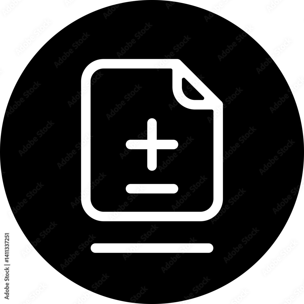 Obraz premium File Diff Outline Style Icon