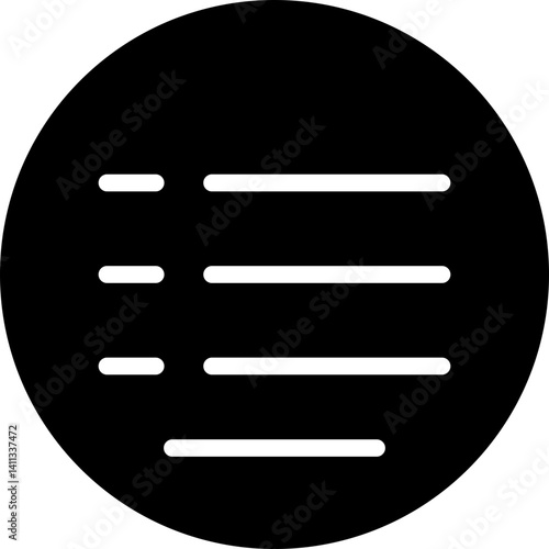 List Unordered Outline Style Icon