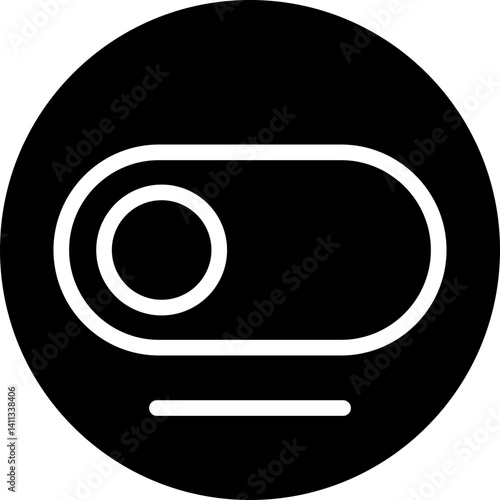 Toggle Button Outline Style Icon