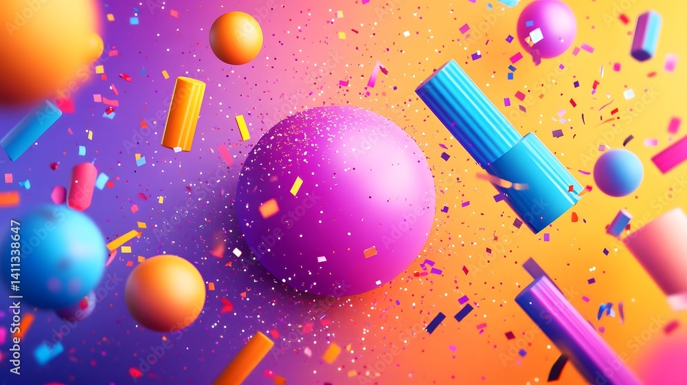 Naklejka premium Sleek New Year’s Eve Poster with Vibrant Energy