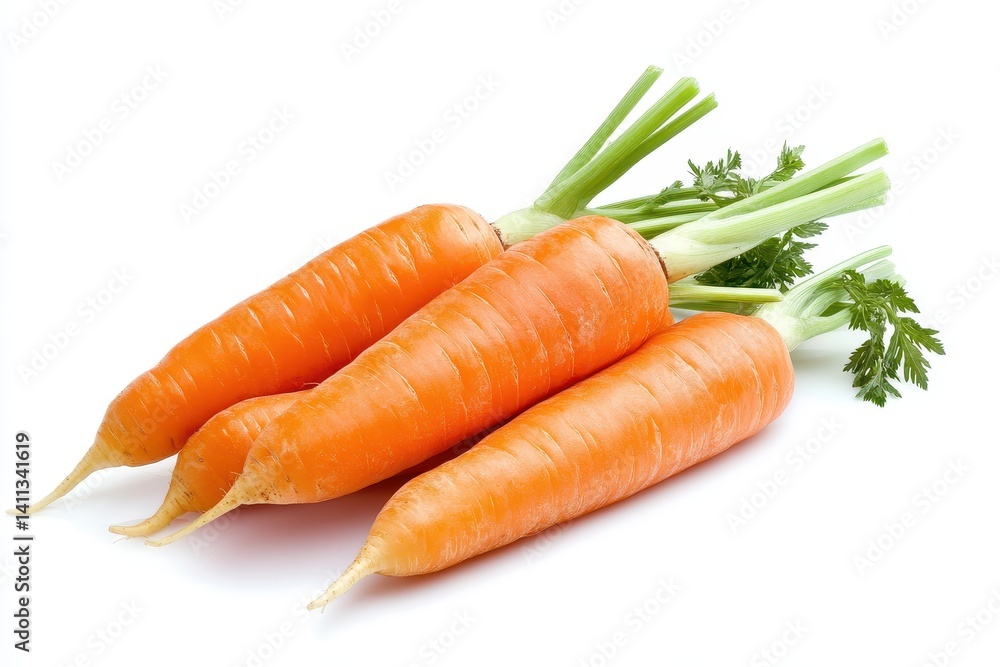Fresh carrots, healthy and vibrant Fresh carrots, healthy and vibrant