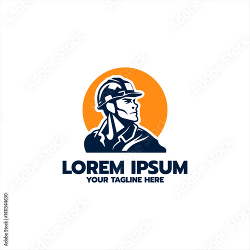 Labor Day Logo vector, Construction, worker logo design template, illustration