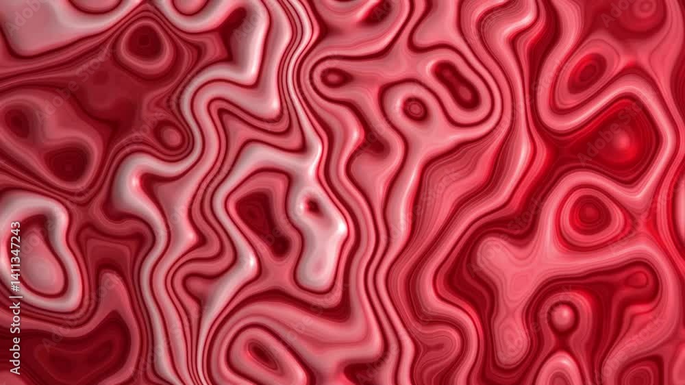 abstract shapes background in red animation video
