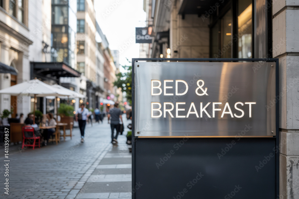 B& B sign