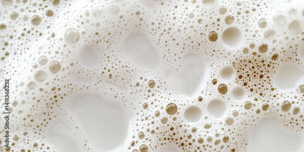 Foamy surface with bubbles Foamy surface with bubbles