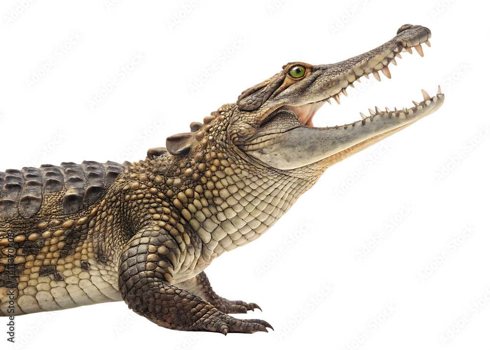 Obraz premium crocodile isolated on white background, PNG