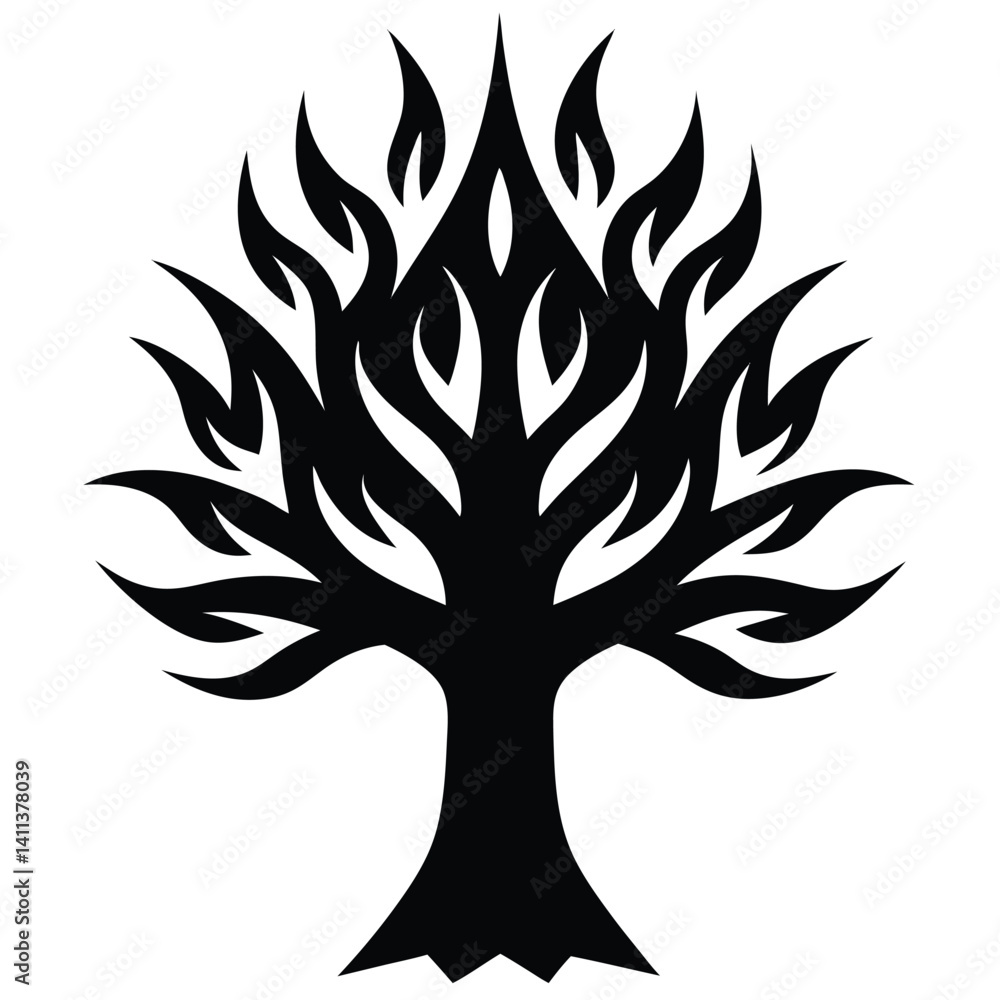 Tree Engulfed in Flames Tree Engulfed in Flames