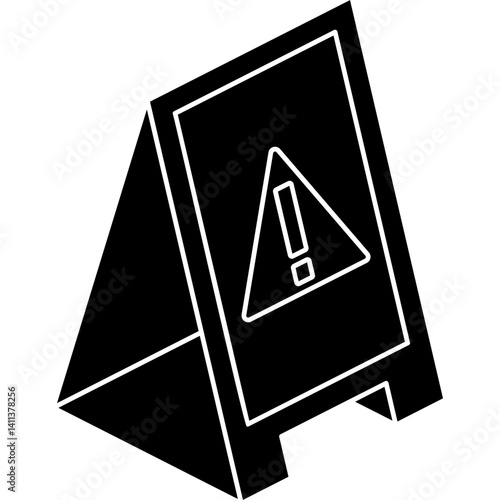 Cleaning In Progress Sign Icon
