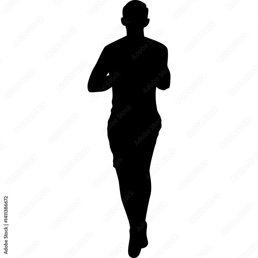 Obraz premium Running Silhouette Vector