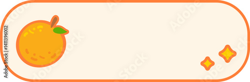 Cute fruit Text box label