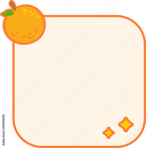 Cute fruit Text box label