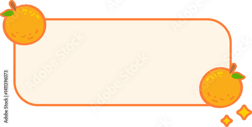 Cute fruit Text box label