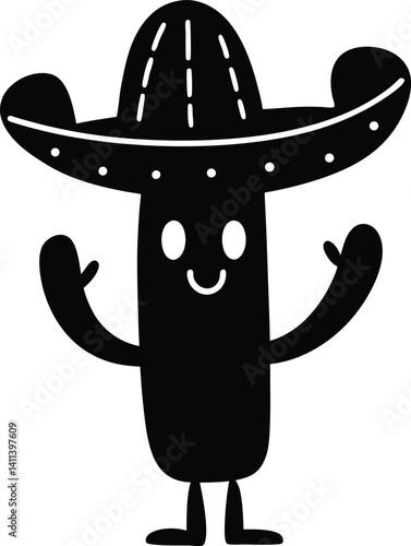 cartoon mexican sombrero