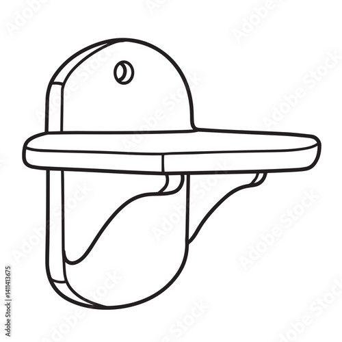vector illustration of a soldier with gun Kitchen icon vector coloring page bold black line art Silhouette