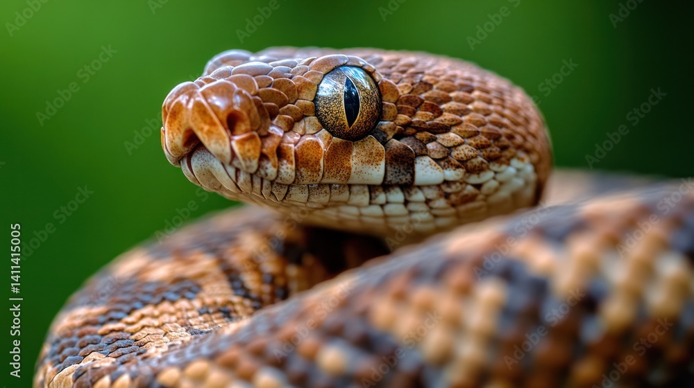 Fototapeta premium A close up image of a reptile looking towards the camera
