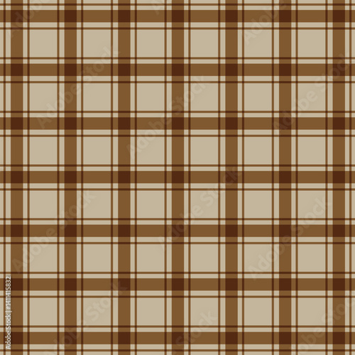 simple abstract brown colour semless chaqe plade pattern with background.
