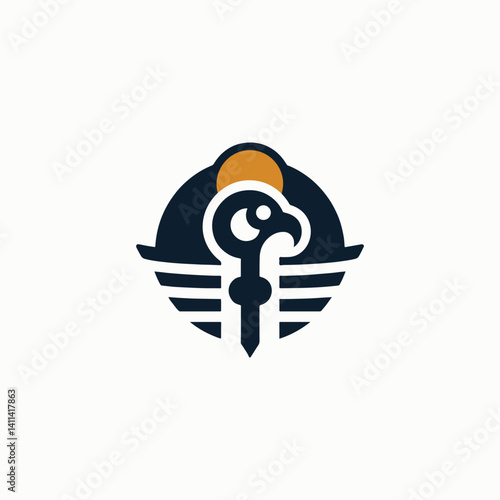 Horus god symbol logo