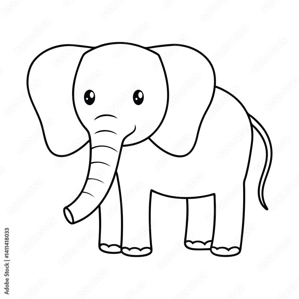 baby elephant vector illustration baby elephant vector illustration
