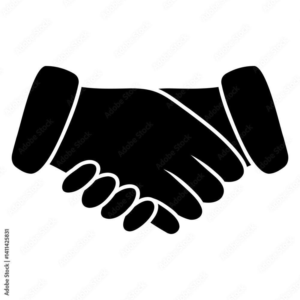 Obraz premium handshake vector illustration