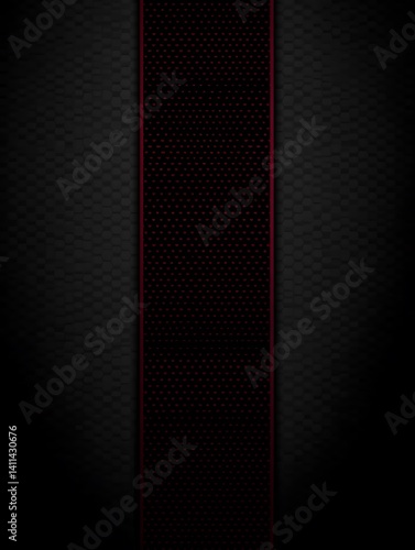 Striking black and red patterned background with layered textured design