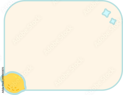 Cute fruit Text box label