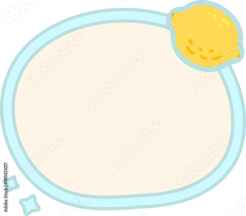 Cute fruit Text box label